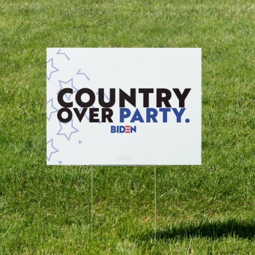 Country Over Party Yard Sign DS