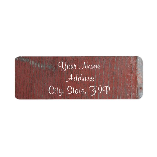 Country Painted Wood with Skeleton Key Anniversary Label (Front)