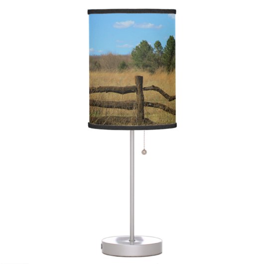 Country Painting Table Lamp (Left)