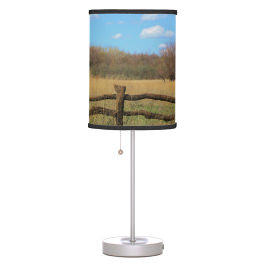 Country Painting Table Lamp (Right)
