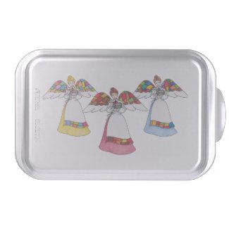 Country Patchwork Angels Cake Pan