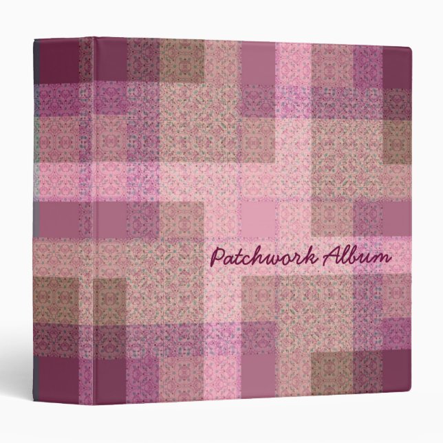 Country Patchwork Scrapbook Album Binder (Front/Spine)