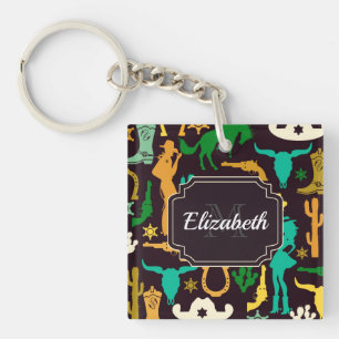 Country Pattern Keychain