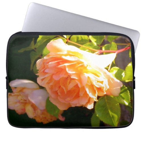 Country Peach Roses Laptop Sleeve
