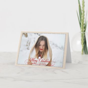 Country Photo Christmas Card by ChristmasBellsRing at Zazzle