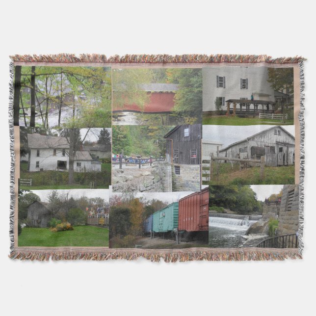COUNTRY PHOTOS THROW BLANKET (Front)