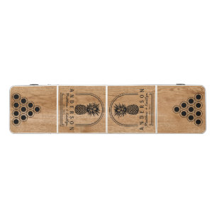 Country Pine Wood Pineapple Wedding Arch & Name Beer Pong Table