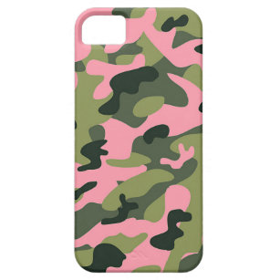 Country Pink Green Army Camo Camouflage Pattern iPhone SE/5/5s Case