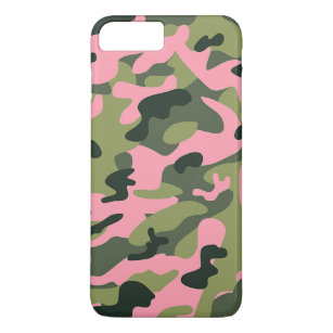 Country Pink Green Army Camo Camouflage Pattern iPhone 8 Plus/7 Plus Case