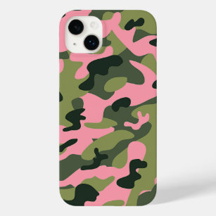 Country Pink Green Army Camo Camouflage Pattern Case-Mate iPhone 14 Plus Case