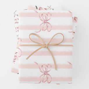 Country Pink New to the Club Girl Golf Baby Shower Wrapping Paper Sheets