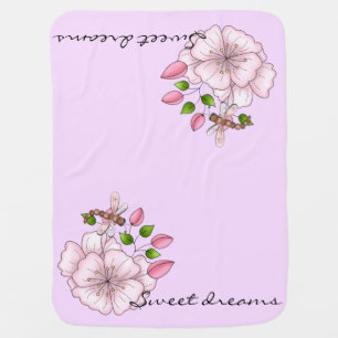 Country Pink Sweet Dreams Girl's Swaddle Blanket