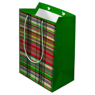 Country plaid medium gift bag
