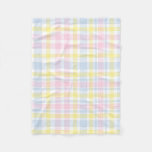 Country Plaid Pastel Baby Shower Mom Infant Fleece Blanket at Zazzle