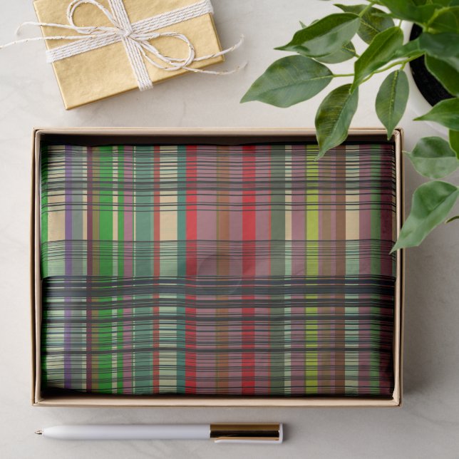 Country plaid tissue paper (Gift)