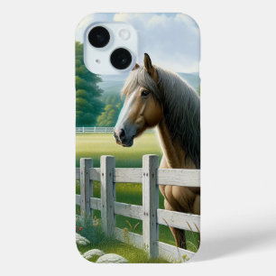 Country Pony Horse Birthday Party iPhone 15 Case