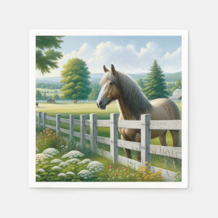 Country Pony Horse Birthday Party Napkins