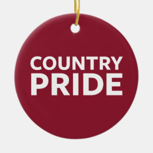 Country Pride Ceramic Ornament