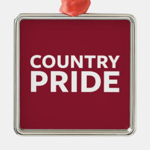 Country Pride Metal Ornament