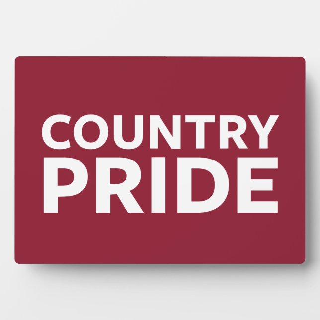 Country Pride Plaque (Front)