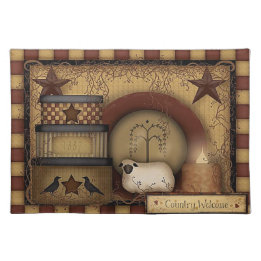 Country/Primitive CLOTH PLACEMAT 24X14