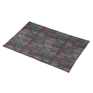 Country/Primitive Distressed Americana Cloth Placemat