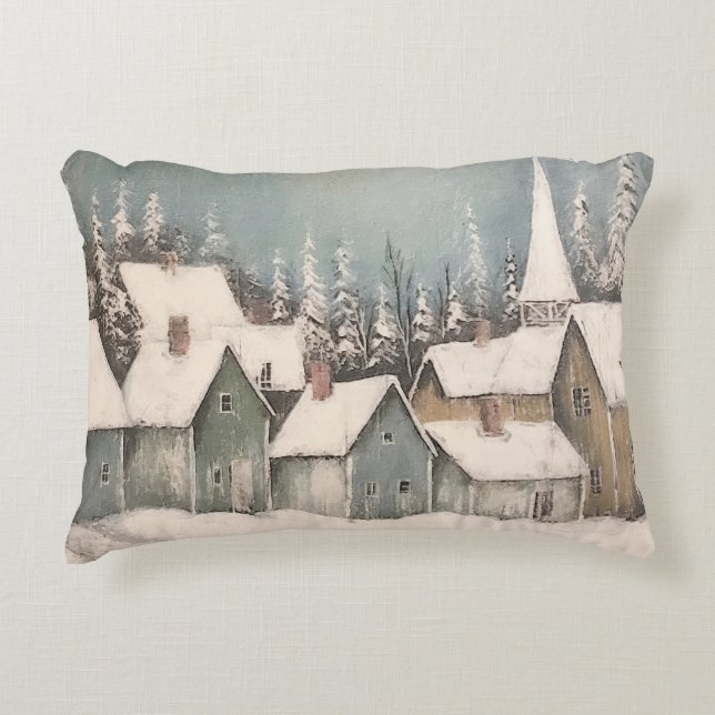 Country/Primitive Houses ACCENT PILLOW (Front)