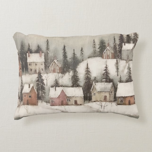 Country/Primitive Houses ACCENT PILLOW (Front)