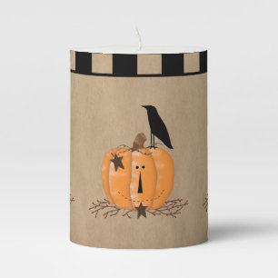 Country Primitive Pumpkin Candle