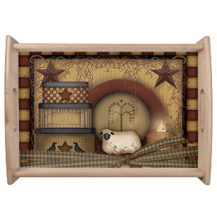 Country/Primitive Serving Tray