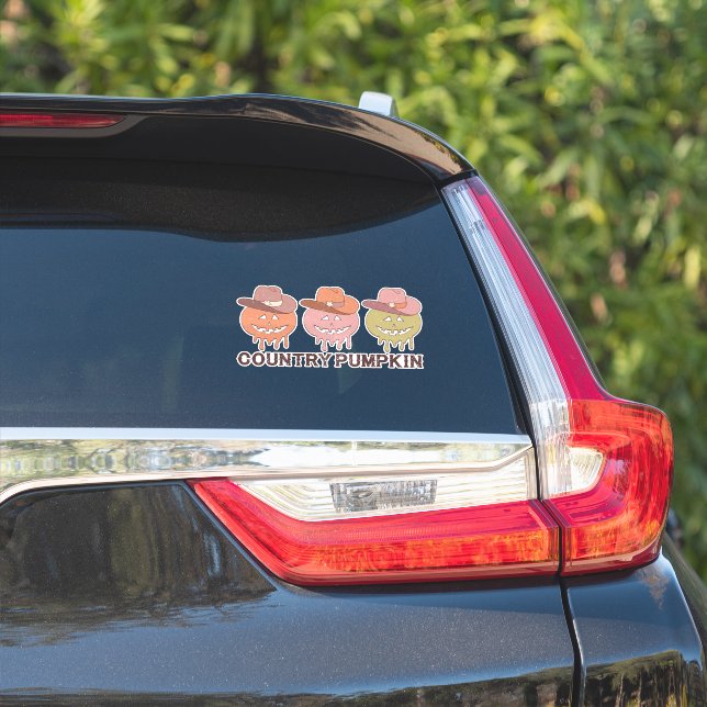 COUNTRY PUMPKIN THANKSGIVING  STICKER (Car Side)