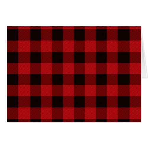 Country red and black plaid