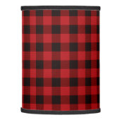 Country red and black plaid lamp shade (Left)