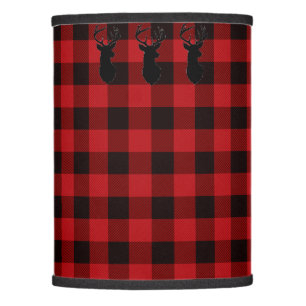 Country red and black plaid lamp shade