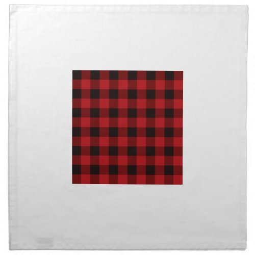 Country red and black plaid napkin