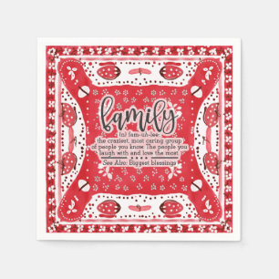 Country Red Bandana Summer Family Reunion Napkins