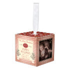 Country Red Checks Baby My First Christmas 3 Photo