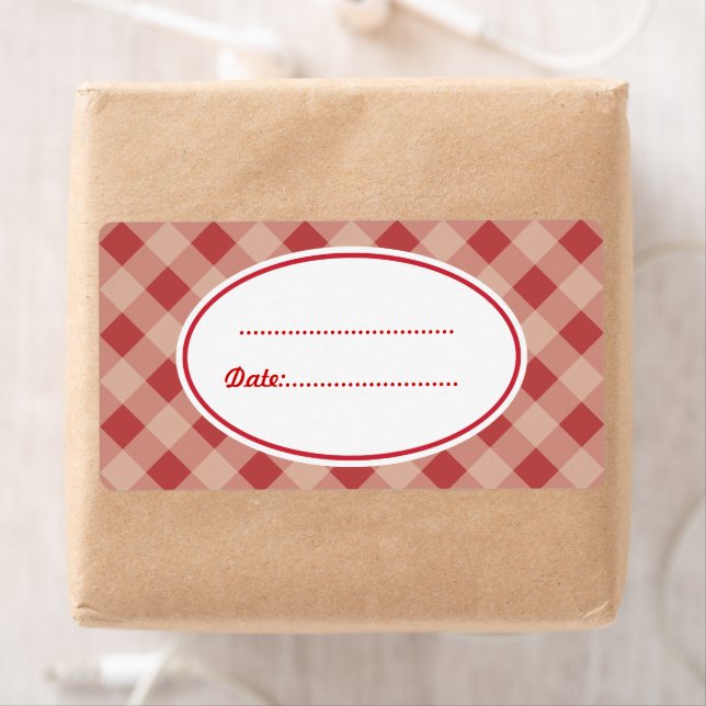 Country Red Kitchen Baking Gift Tag Labels (Insitu)