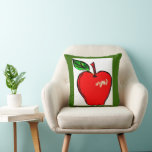 Country Red Wrapping Paper Throw Pillow