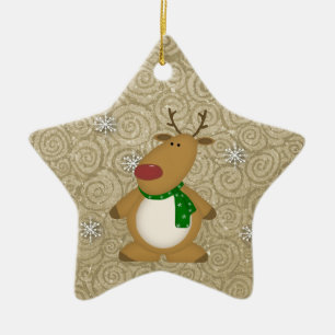 Country Reindeer Ornament