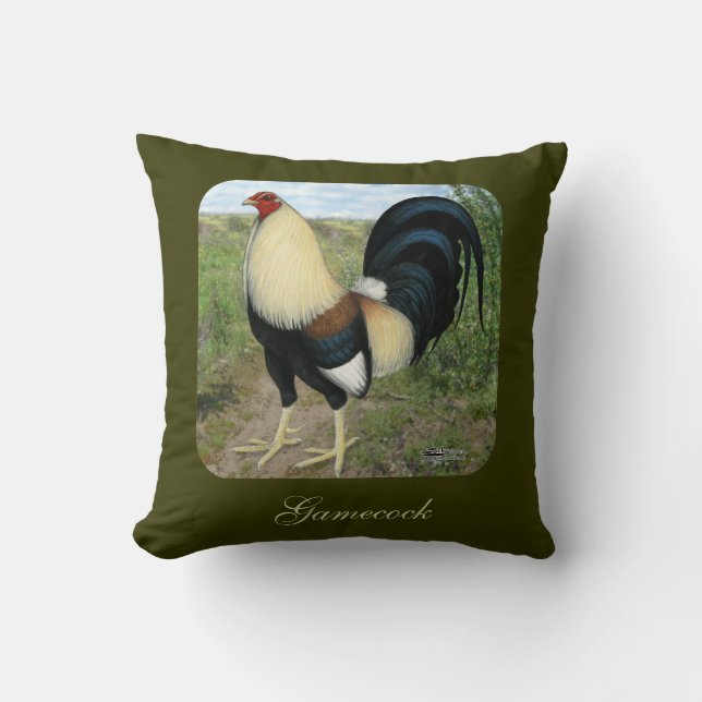 Country Road Gamecock Throw Pillow (Front)