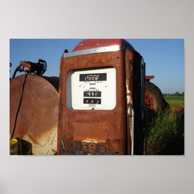 Country Road Gas Station Poster (Front)