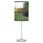 Country Road Red Barn Redbud Spring Table Lamp