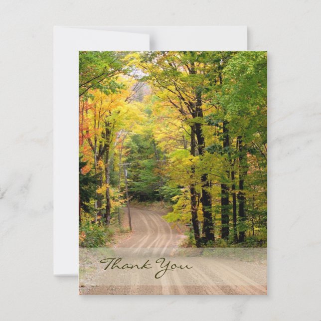 Country Road Thank You Card (Front)