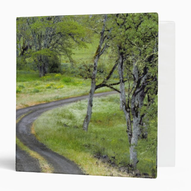 Country road through trees, Oregon Binder (Front/Inside)