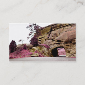 country road tunnel business card
