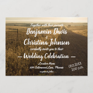Country Road Wedding Invitation