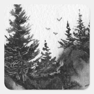 Country Roads rustic landscape and nature Sticker