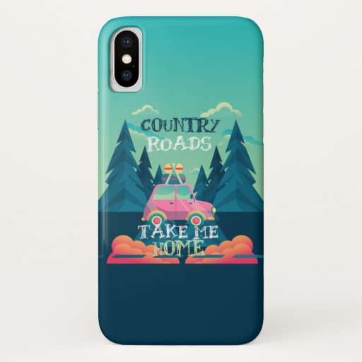 Country roads take me home iPhone x case