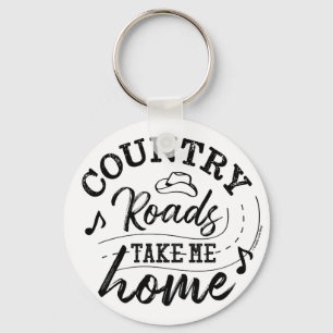 Country Roads Take Me Home - GraphicLoveShop Keychain
